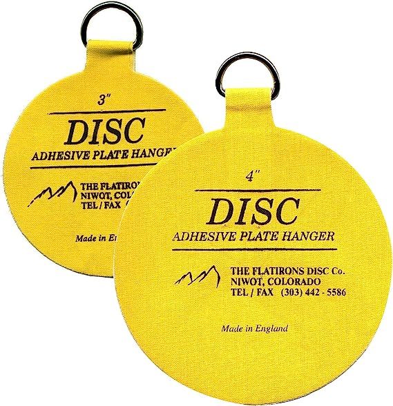 Flatirons Disc Adhesive Plate Hanger Set (2-3 Inch and 2-4 Inch Hangers) | Amazon (US)