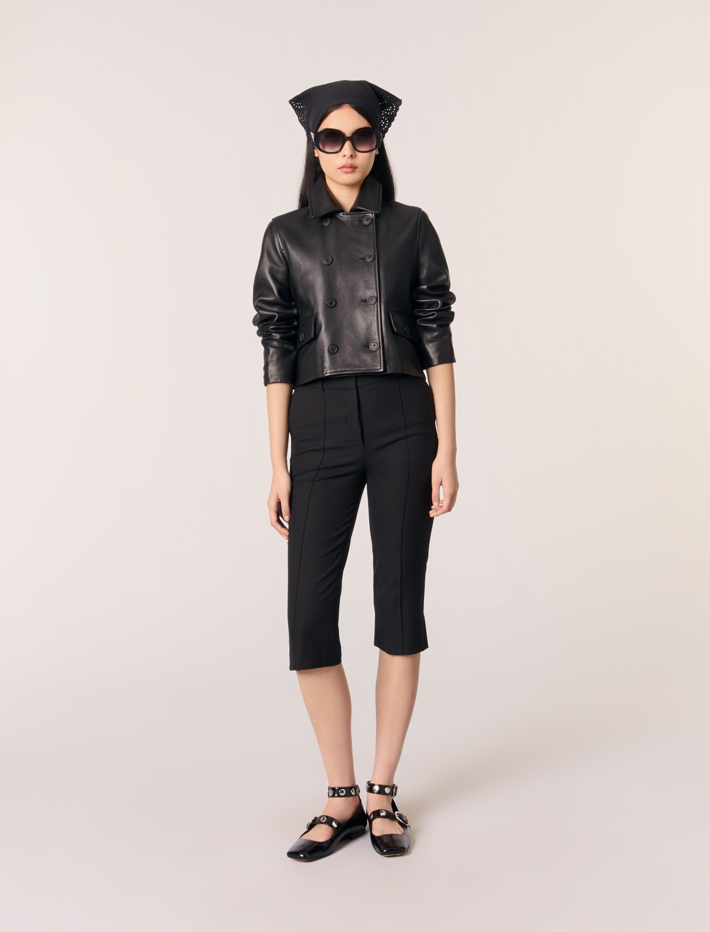 Capri suit pants Black / Gray for Women | Maje | Maje US