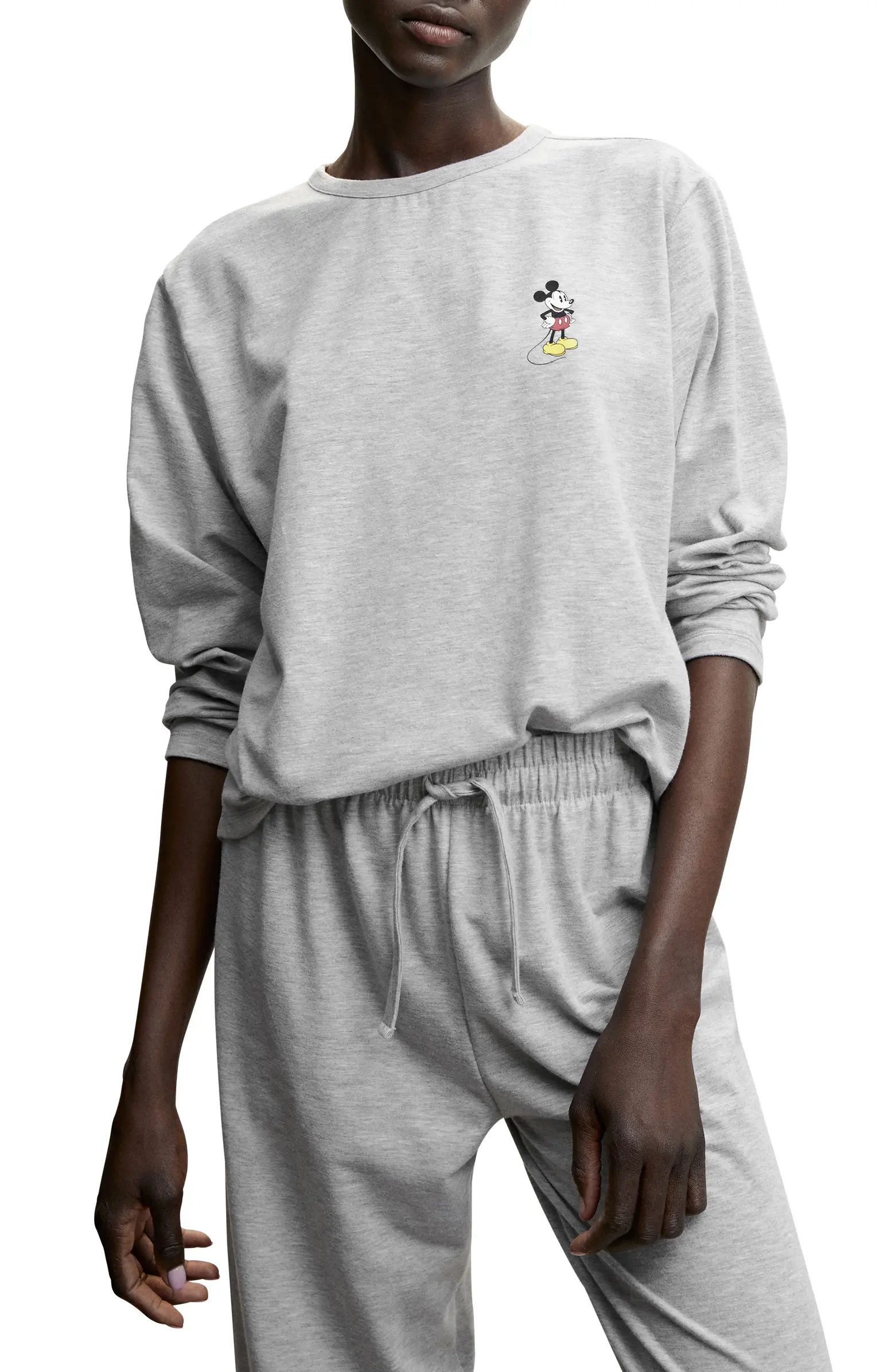 Mickey Mouse Graphic Long Sleeve Jersey Top | Nordstrom