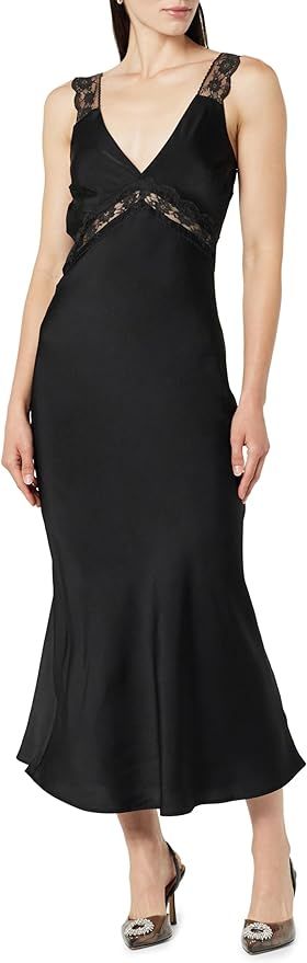 The Drop Women's Valentina Lace-Trimmed Slip Dress | Amazon (US)