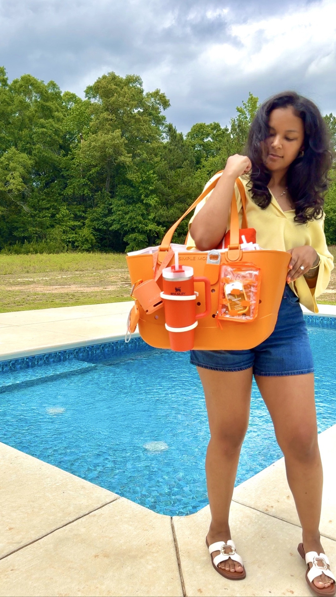 POV: It’s finally pool day season 🍊☀️

#LTKmomlife #LTKgrwm #LTKSwim