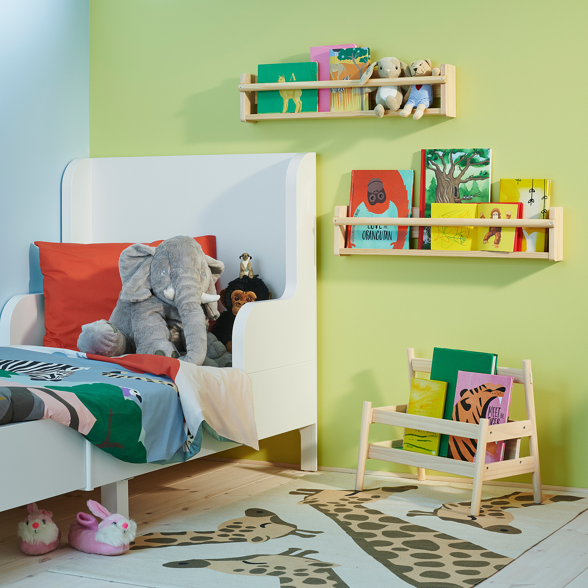 FLISAT Wall storage, light white stained pine, 27 ½x3 ½x6 ¼ " | IKEA US