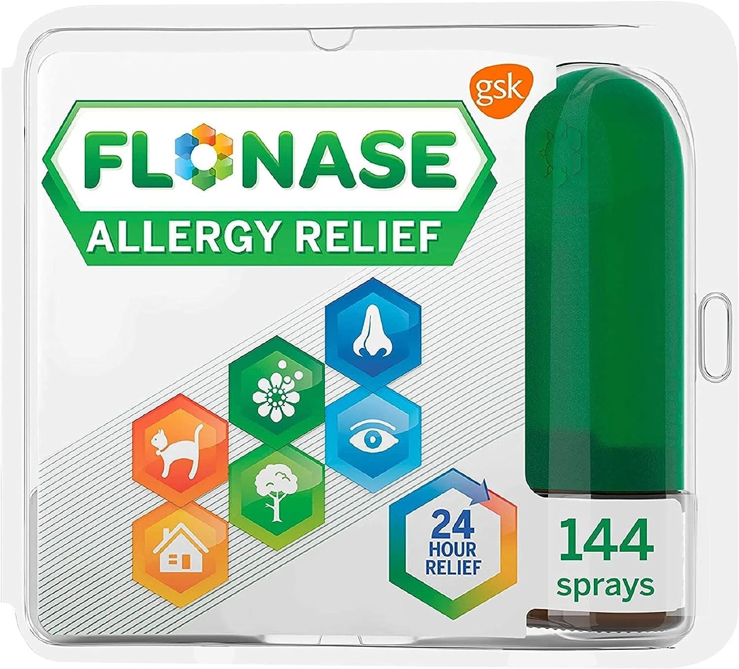 Flonase Allergy Relief 24 Hour Non-Drowsy Metered Nasal Spray, 144 Sprays | Walmart (US)