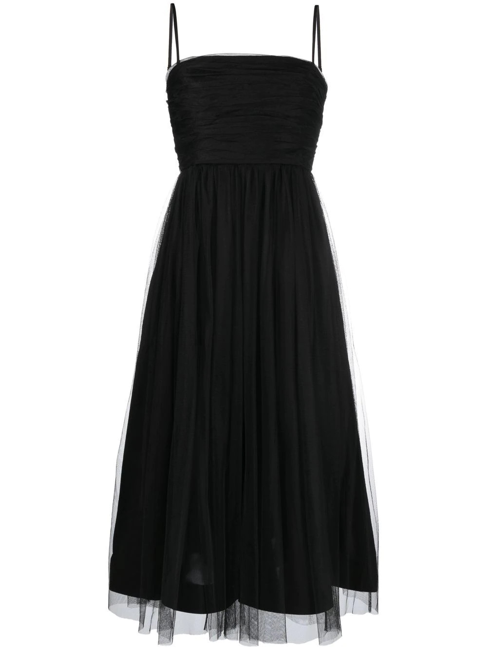 strapless tulle midi dress | Farfetch Global