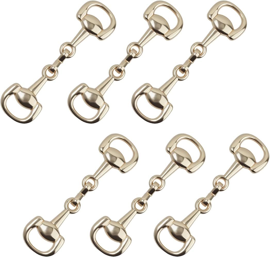 6 Pcs Gold Mini Horse Bit Charms, Snaffle Bit Decor for Hobby Horsebit Accessories Equestrian Dec... | Amazon (US)