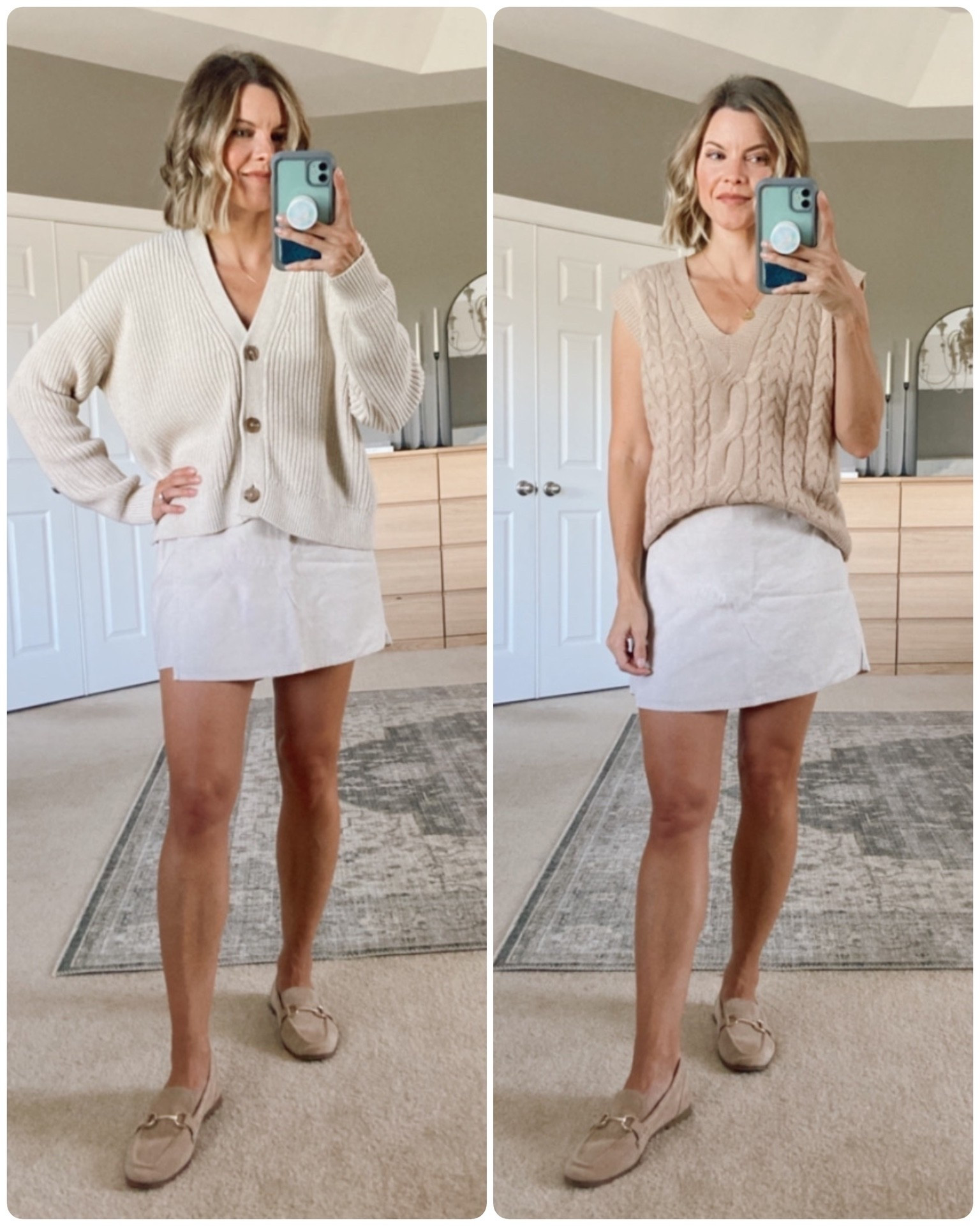 Fall transition 
Linen skort
Sweater vest
Loafers
#preppy


#LTKFindsUnder50 #LTKPetite #LTKOver40