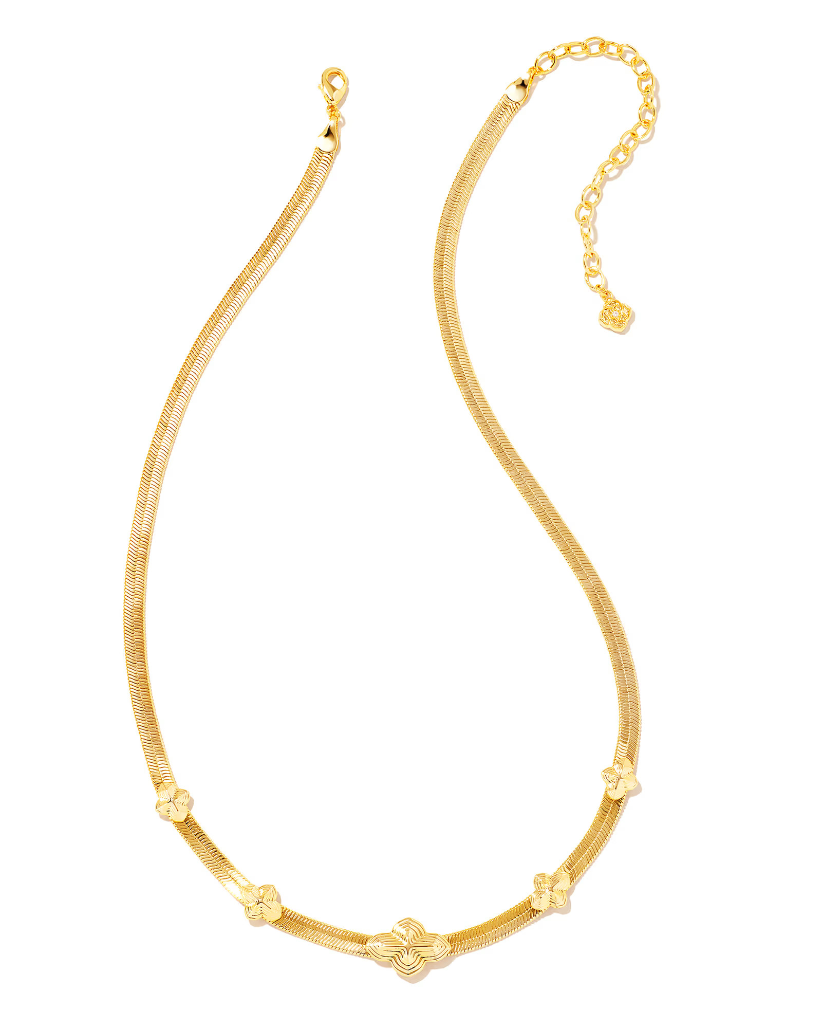 Abbie Herringbone Necklace in Gold | Kendra Scott