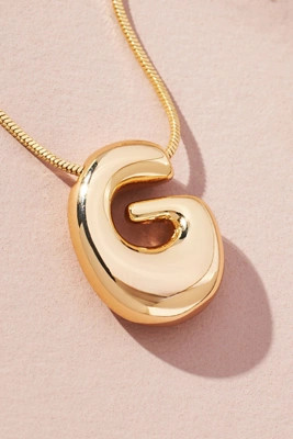 Bubble Letter Monogram Necklace | Anthropologie (US)