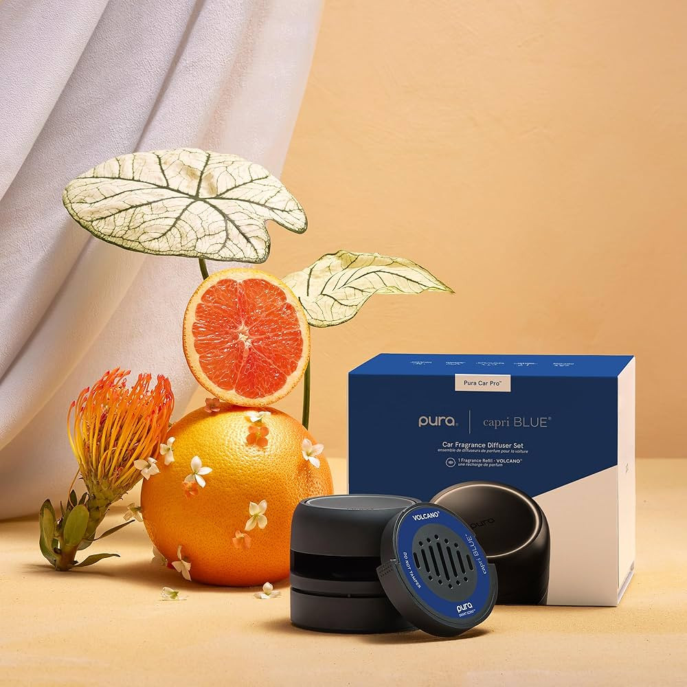 Capri Blue Volcano Pura Car Diffuser - Pura Car Air Freshener with Refills - Volcano Car Scent Di... | Amazon (US)