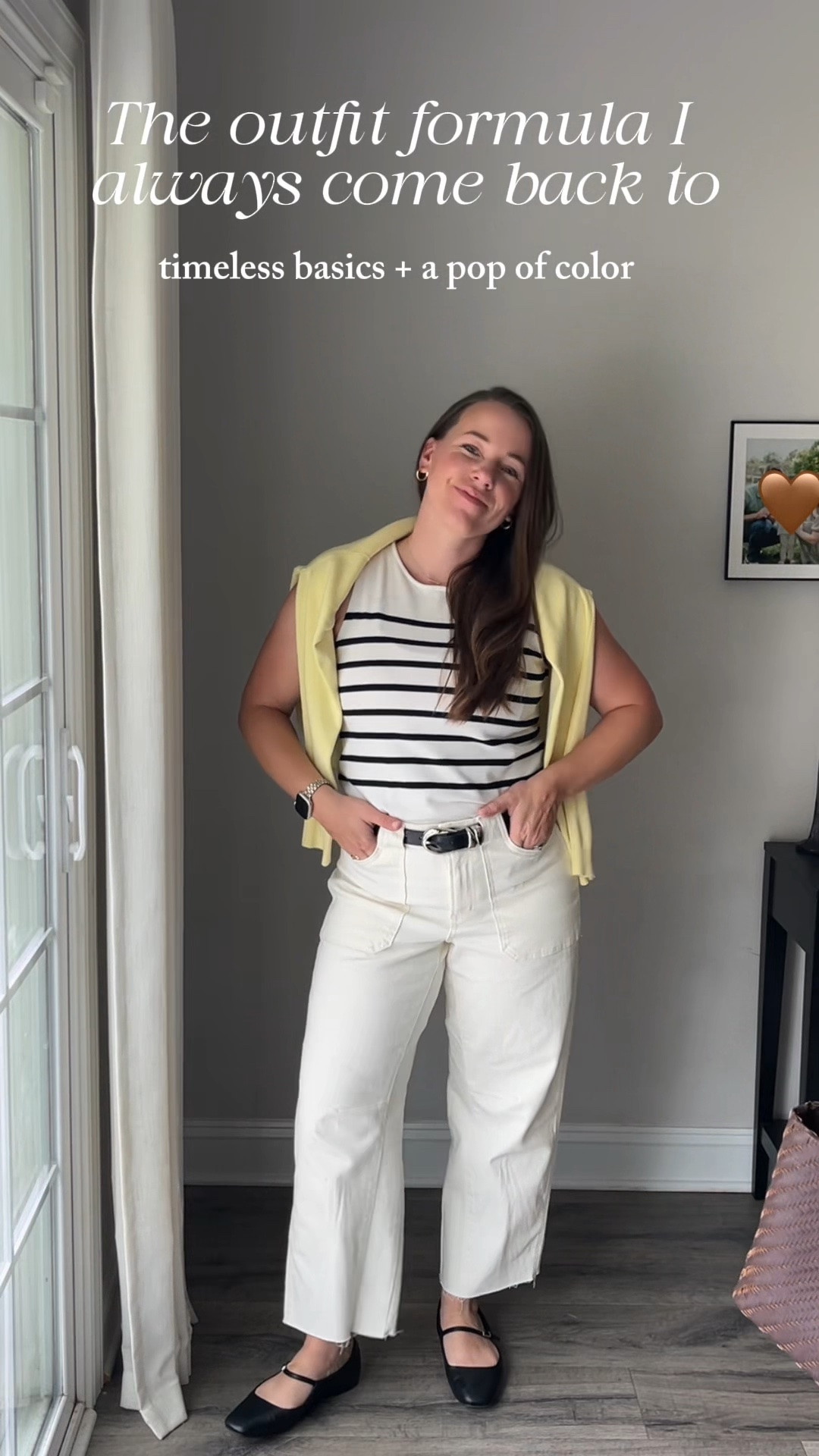 The outfit formula I always come back to 🤍 Timeless basics + a pop of color. It's easy, classic, and never goes out of style. Which piece would you wear first?

#LTKmomlife #LTKootd #LTKPetite