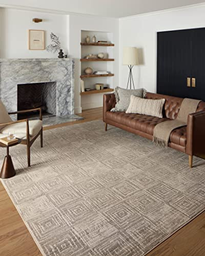 Loloi Darby Collection DAR-05 Beige/Grey 2'-7" x 4' Accent Rug | Amazon (US)