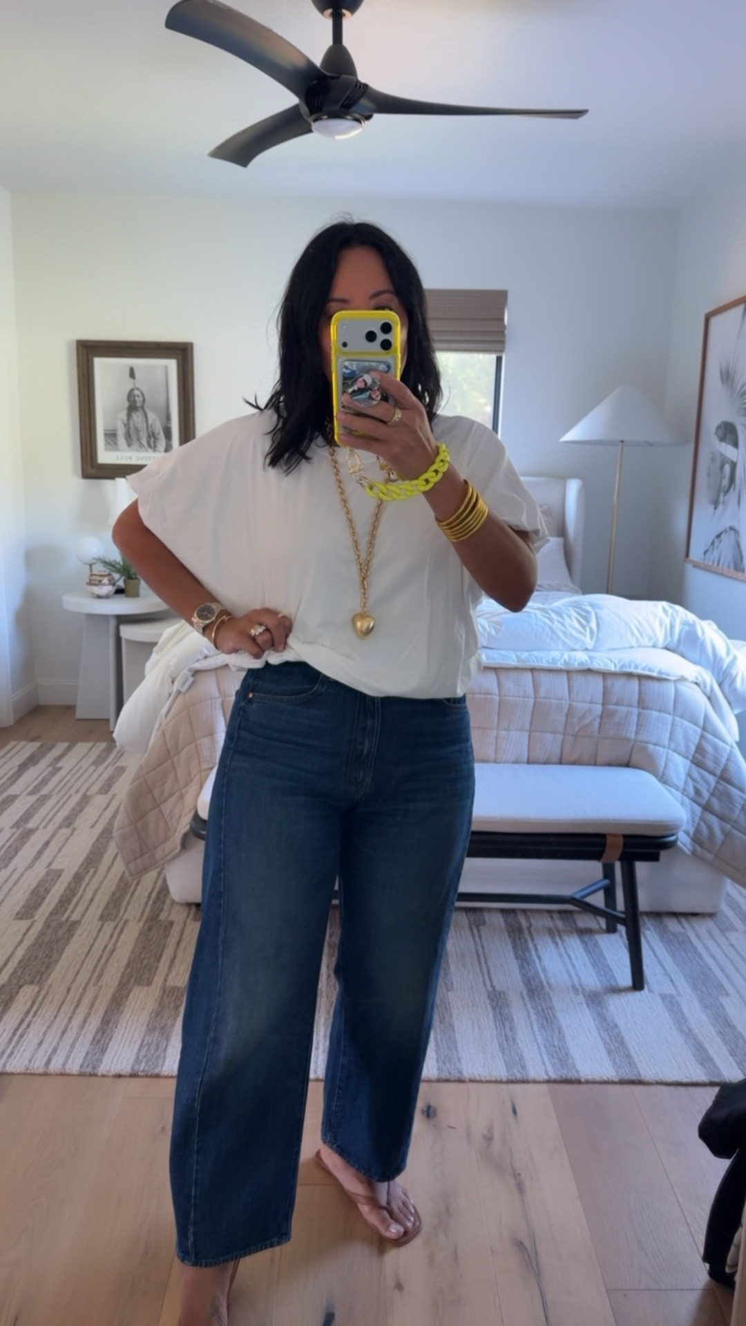 Top size large, pants size 30 (I’m a curvy size 8), sandals fit tts

#LTKSaleAlert #LTKMidsize #LTKOver40