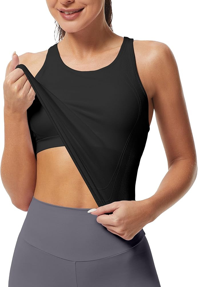 MathCat Workout Tank Tops for Women Racerback Basic Running Tanks Seamless Muscle Athletic Yoga T... | Amazon (US)