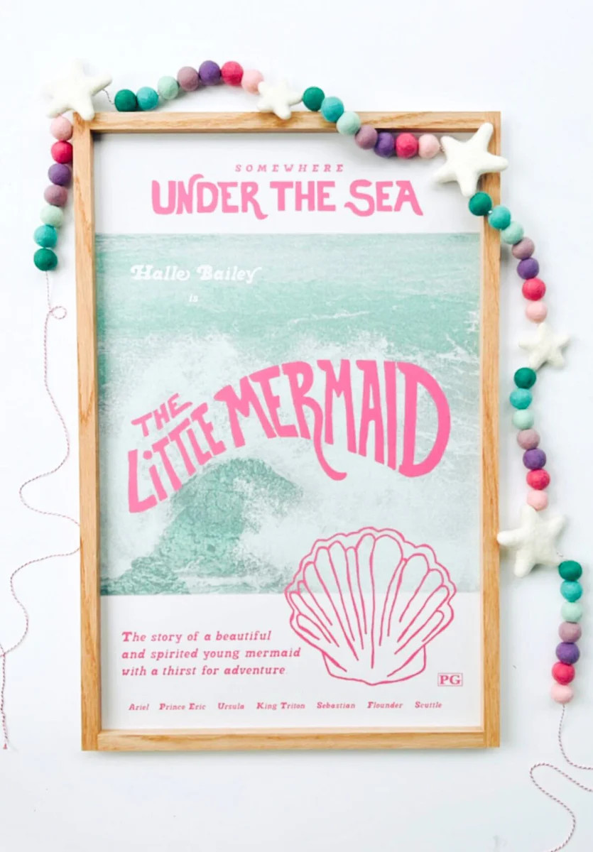 Mermaid Stars Felt Ball Garland - Collaboration with Opal + Olive (@op | Pearl & Jane