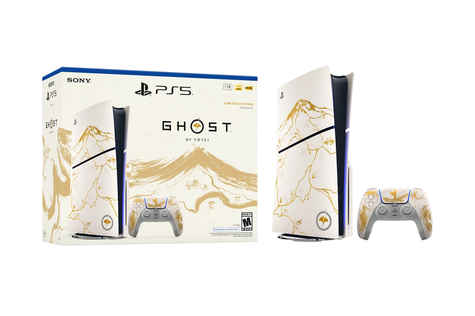 PlayStation 5 Console - Ghost of Yotei Gold Limited Edition Bundle | Walmart (US)