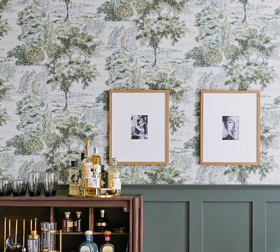 Scenic Tree Toile Removable Wallpaper | Pottery Barn (US)