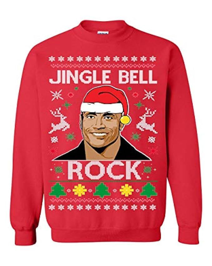 Ugly Christmas Sweater Jingle Bell Rock Unisex Sweatshirt | Amazon (US)