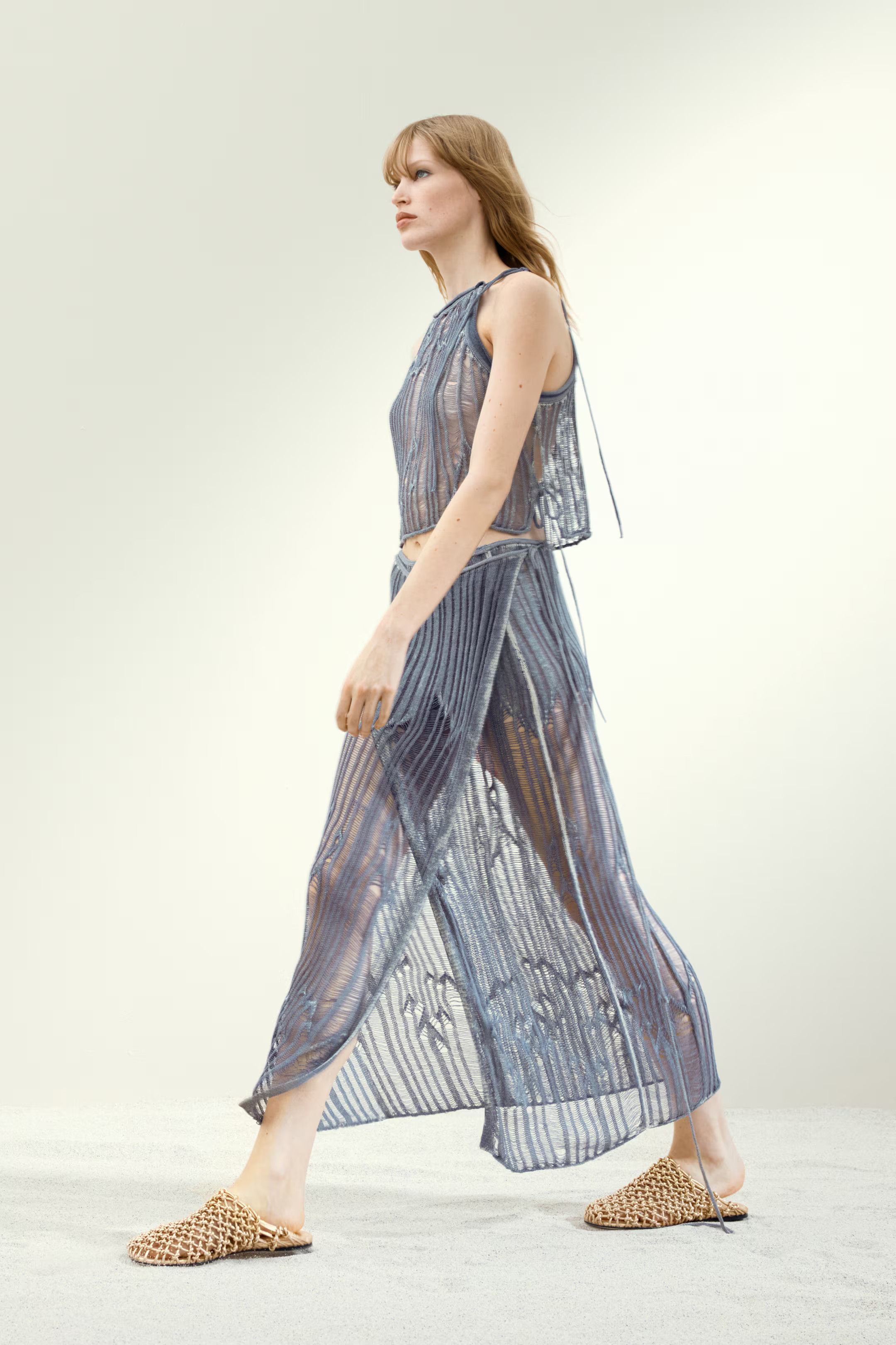 Knit Top with Tie Shoulder Straps | H&M (US + CA)