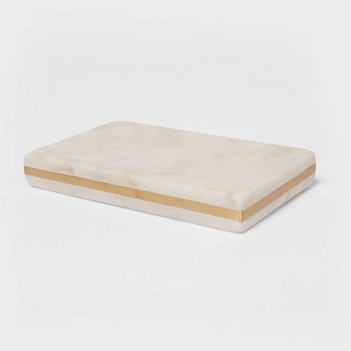Marble Soap Dish White/Gold - Project 62™ | Target
