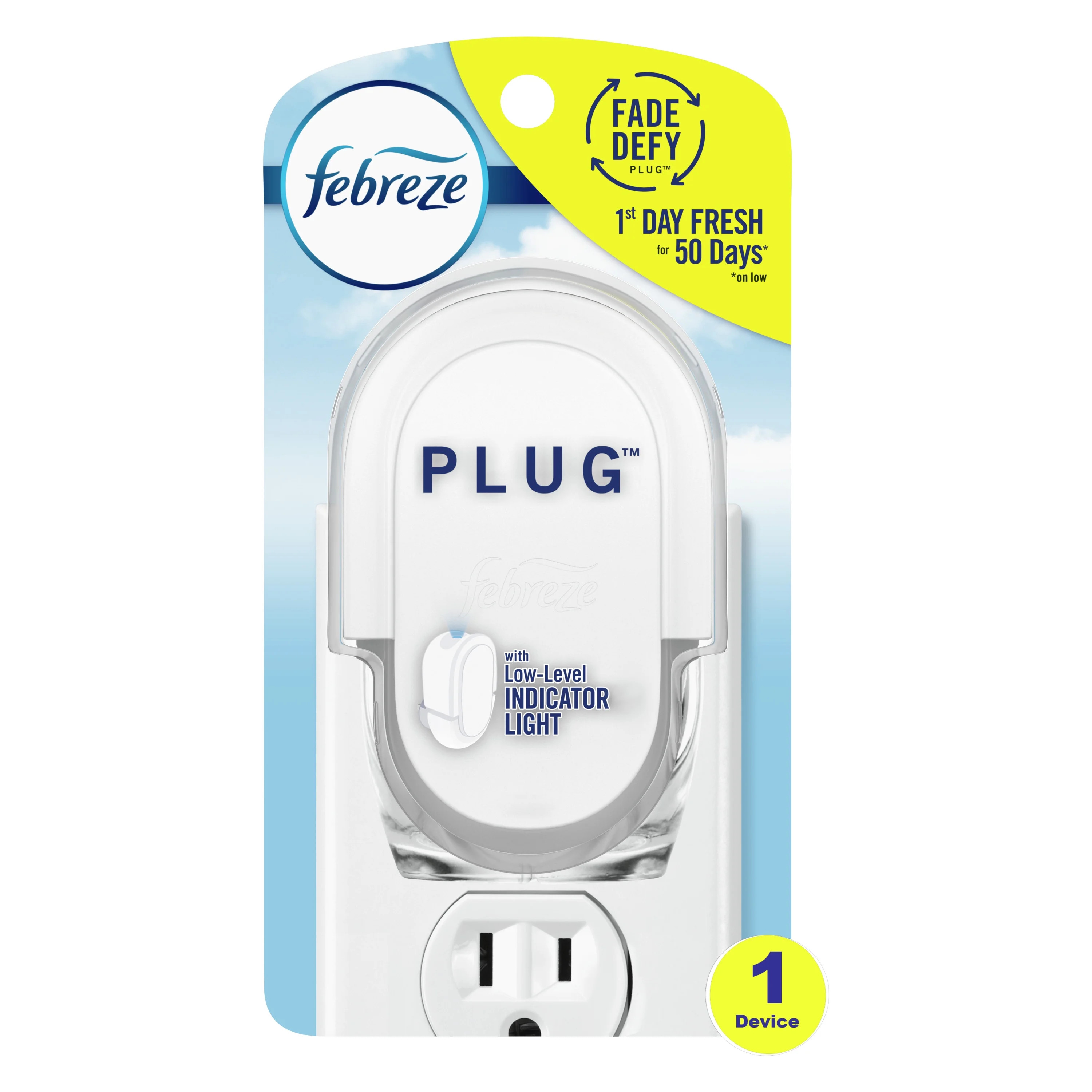 Febreze Plug In Air Freshener, Odor-Fighting Scented Oil Refill, Warmer Device | Walmart (US)