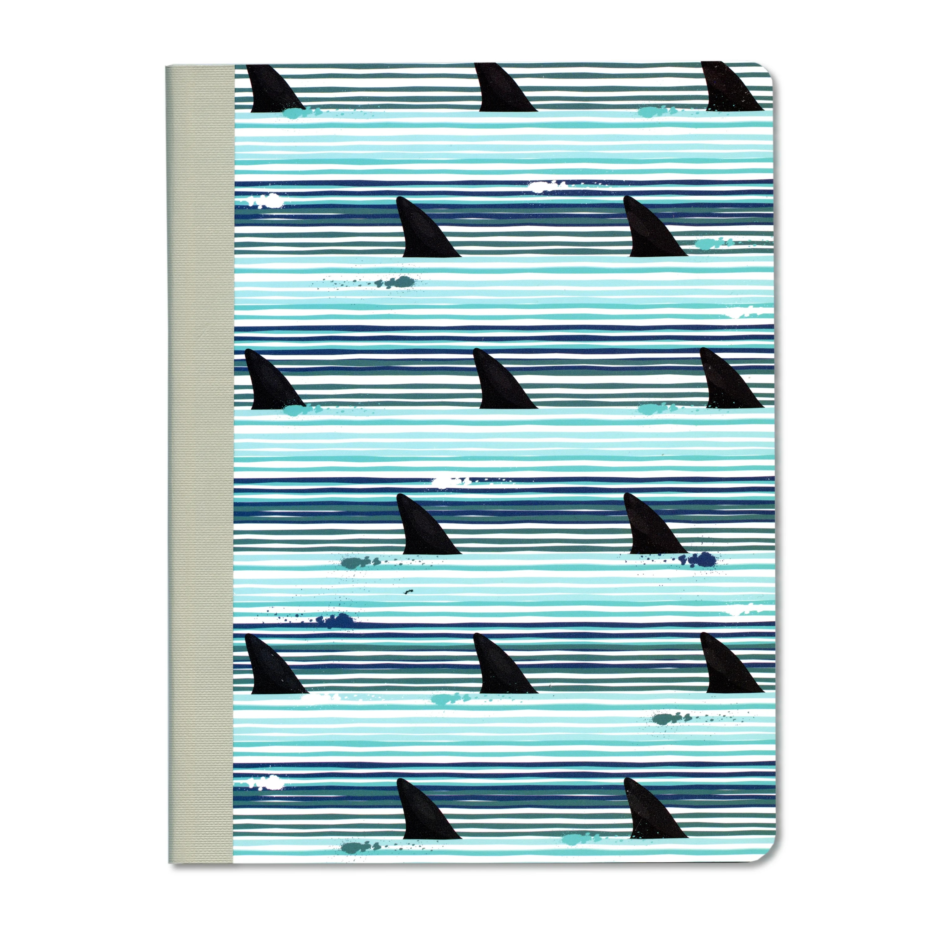 Class Act Stationery 1-Subject Poly Composition Book, 100 CR Sheets, Shark Fins - Walmart.com | Walmart (US)