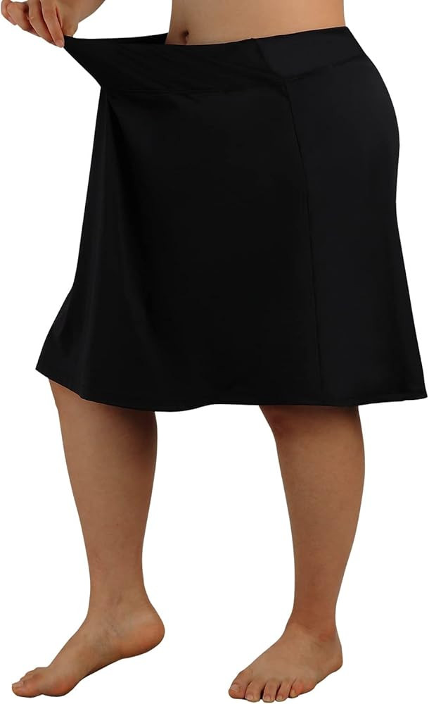 beroy Women Plus Size Skorts Skirts Knee Length Running Skirts for Women with Pockets | Amazon (US)