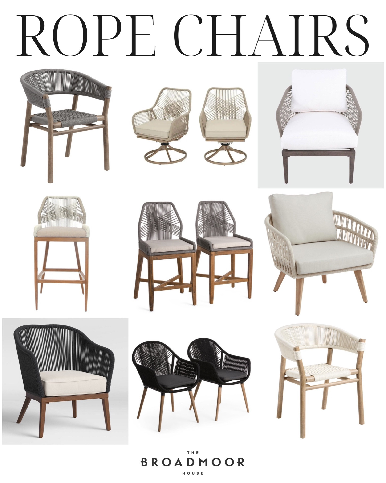 Rope chair, dining chair, counter stool, bar stool, look for less, patio furniture, outdoor furniture, outdoor dining

#LTKFind #LTKstyletip #LTKhome