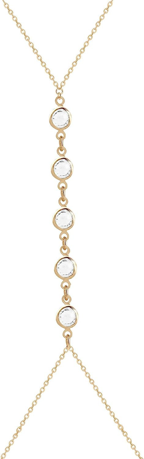 Gold Body Chain for Women, Sexy Simple Bikini Body Chain | Amazon (US)