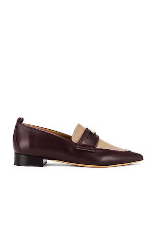 Flattered Penelope Loafer in Burgundy & Taupe from Revolve.com | Revolve Clothing (Global)