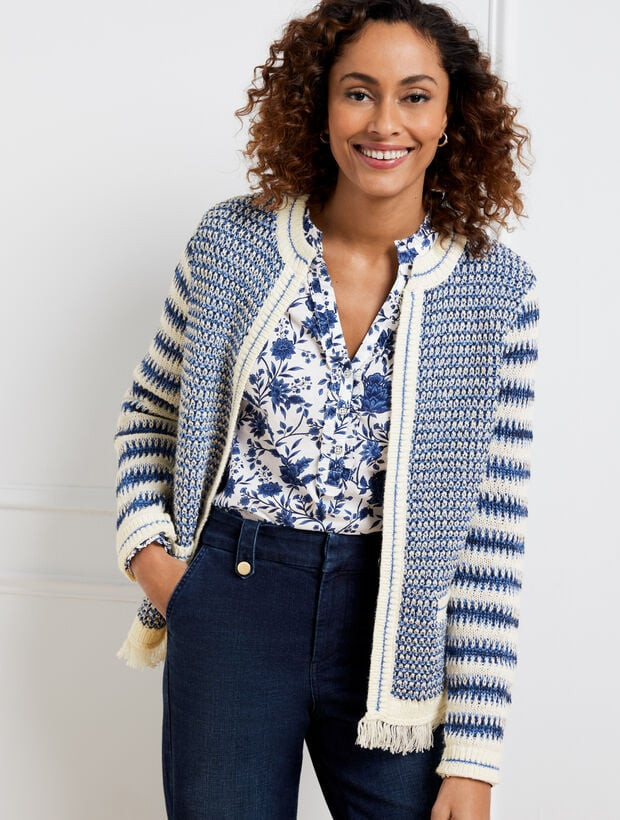 Mixed Texture Jacket | Talbots