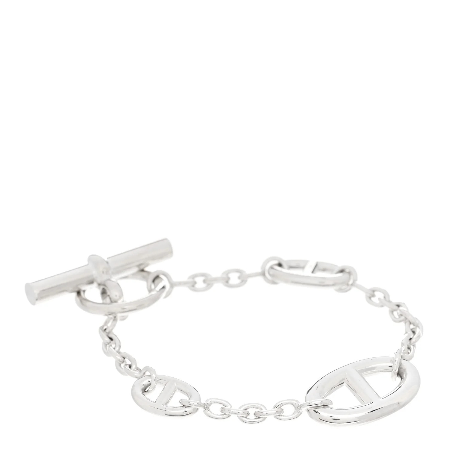HERMES Sterling Silver Farandole Bracelet | FASHIONPHILE (US)