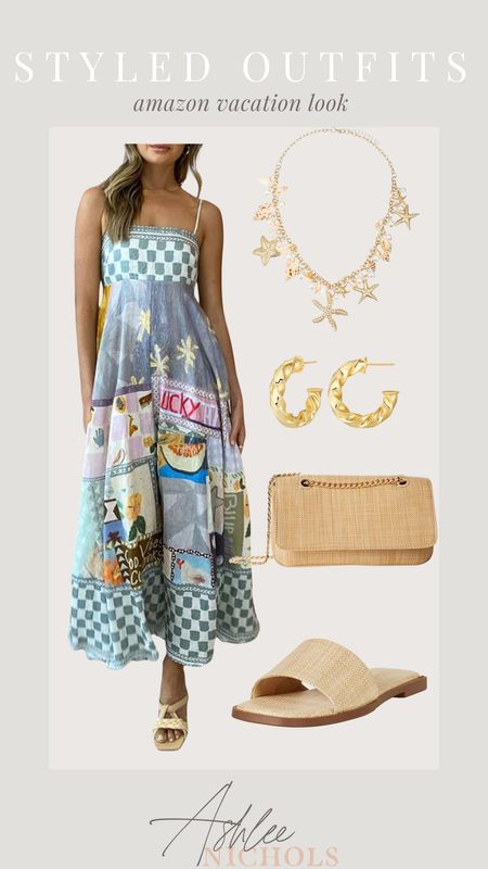 Amazon vacation outfit! Obsessed with this printed dress - have one in a similar print and got some many compliments!!

Amazon, summer style, vacation style, summer dress, summer outfit, accessories, amazon fashion 

#LTKstyletip #LTKfindsunder50 #LTKfindsunder100