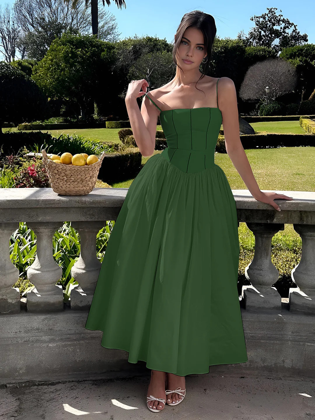 Serendipity Frenchy Flowy Long Dress | Commense