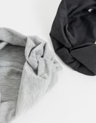ASOS DESIGN pack of 2 twist front headbands | ASOS (Global)