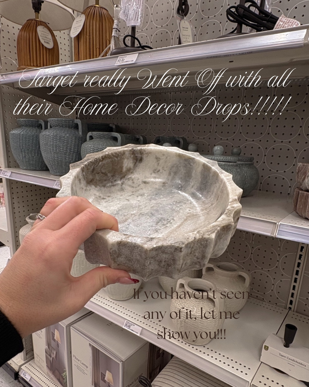 TARGET NEW HOME ARRIVALS
If you have not checked out targets new home drops, what are you doing?!?! They are so good and I could not even link or show every piece I found! I went so you didn’t have to, what piece are you snagging to spruce up your home?
#target #targethaul #targethome #targetfinds #targetmusthaves #targethomedecor #newattarget #targethomefinds 


#LTKFindsUnder50 #LTKHome #LTKFindsUnder100