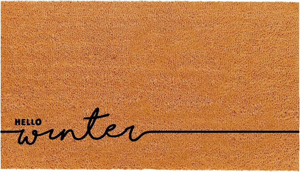 THEODORE MAGNUS Natural Coir Doormat with Non-Slip Backing - 17 x 30 - Outdoor/Indoor - Christmas... | Amazon (US)