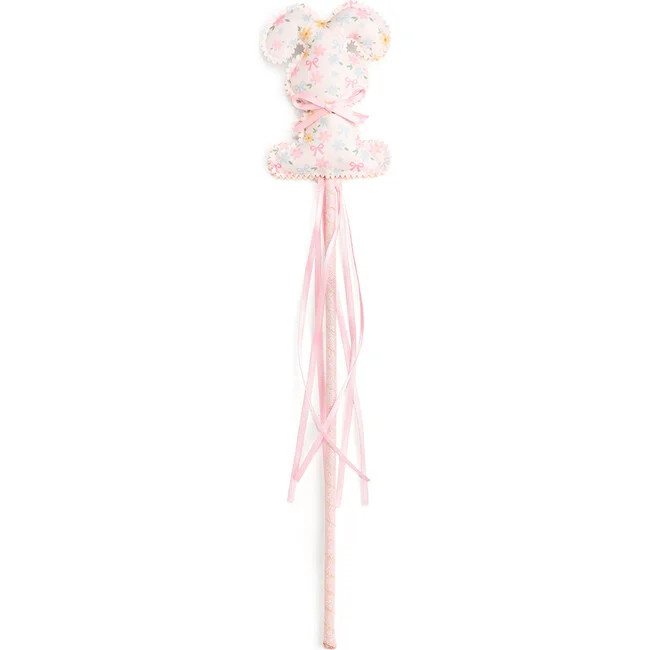 Sweet Floral Easter Bunny Wand, Pink | Maisonette
