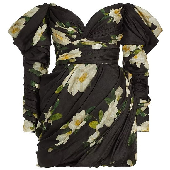 ZIMMERMANN Harmony Drape Mini Dress in Silk-blend | Poshmark