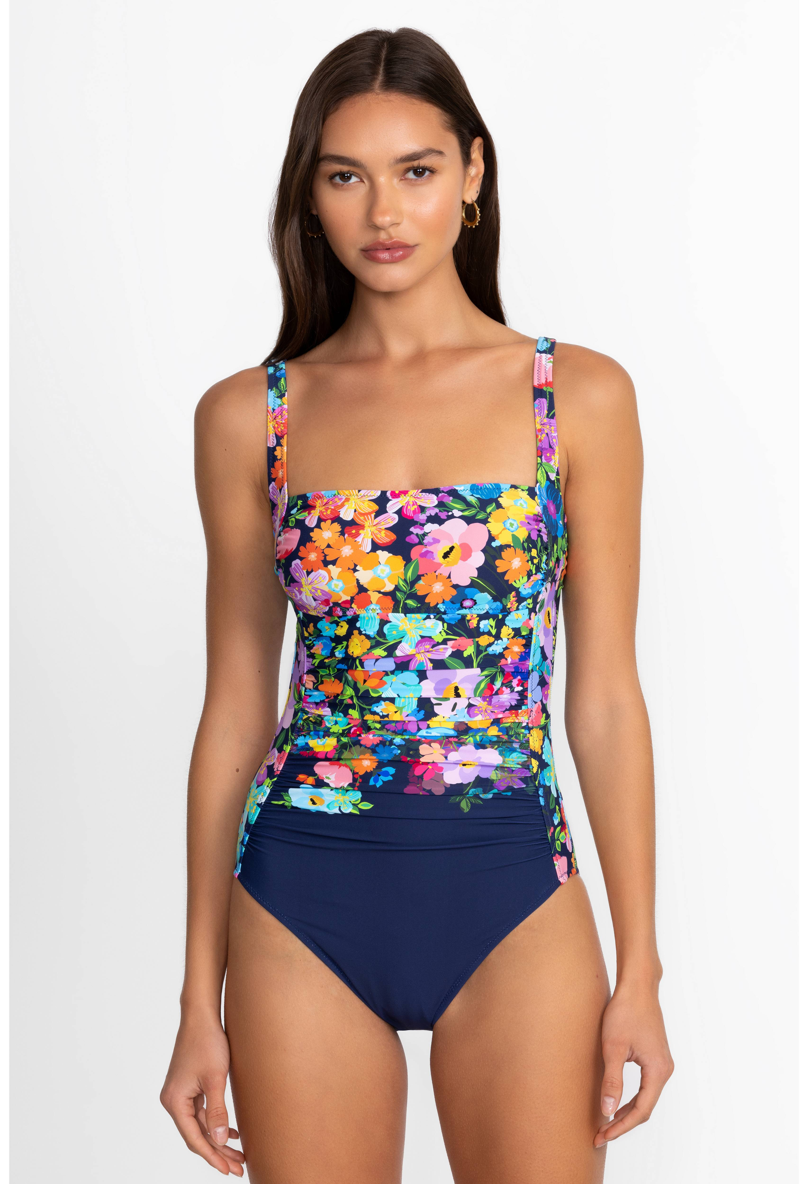 WILD BLOOM RUCHED ONE PIECE | Johnny Was | Johnny Was