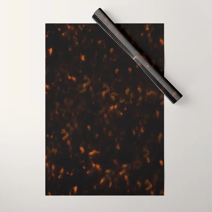 Dark Tortoise Shell Pattern Wrapping Paper by trajeado14 | Society6