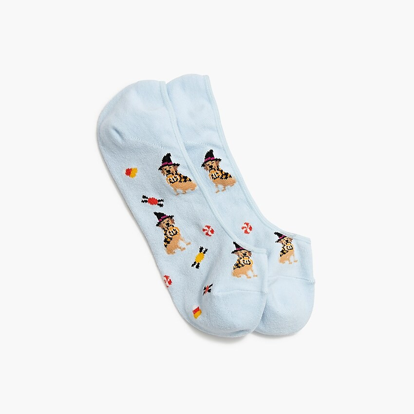 Dog witch no-show socks | J.Crew Factory