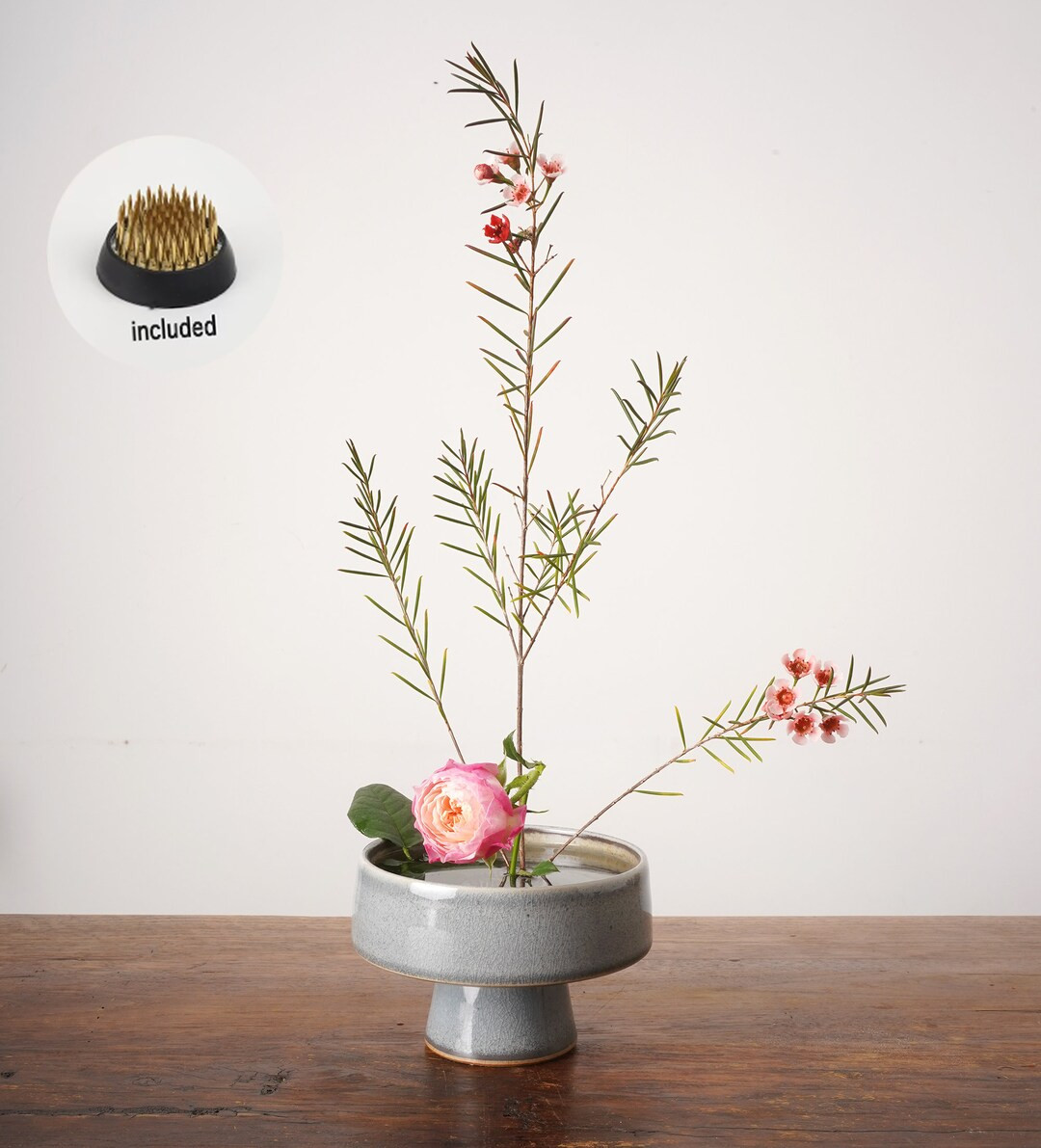 Ceramic Ikebana Vase Ikebana Container Ikebana Bowl Fruit - Etsy | Etsy (US)