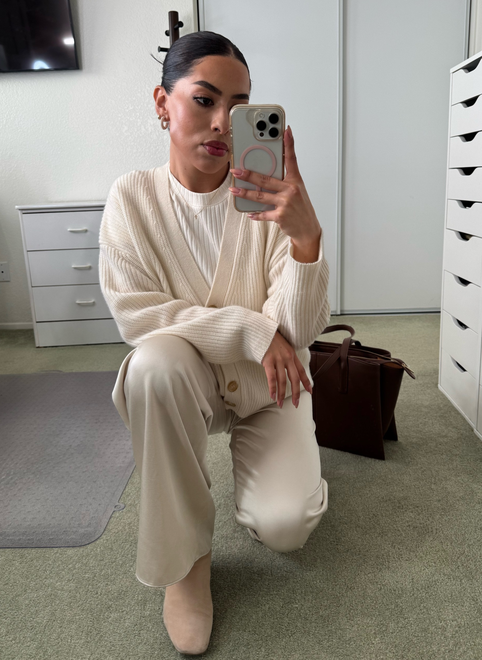 This is such a comfy and classy fit. There is something so elevated and chic about matching neutrals in a monotone fit. I’m always on the hunt for outfits that are both perfect for the office or for special occasions. I love these pieces so much that I have them in multiple shades so I can mix and match with other basic staples  in my capsule wardrobe.

#LTKWorkwear #LTKStyleTip #LTKGiftGuide