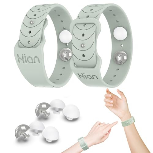 Hion Motion Sickness Bands Sea Sickness Wristbands Adjustable Sea Bands Anti-Nausea Acupressure Wristband for Motion & Morning Sickness-（1 Pair Beryl）, Beryl+beryl | Amazon (US)