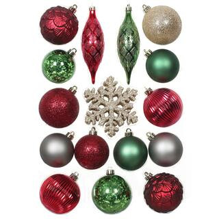 40ct. Farmhouse Shatterproof Christmas Ornament Set by Ashland® | Michaels | Michaels Stores