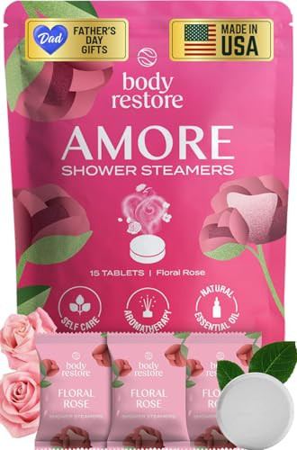 BodyRestore Shower Steamers Aromatherapy, Gifts for Women, Amore 15 Pack | Amazon (US)