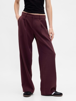 365 Low Rise Pleated Wide-Leg Trousers | Gap (US)