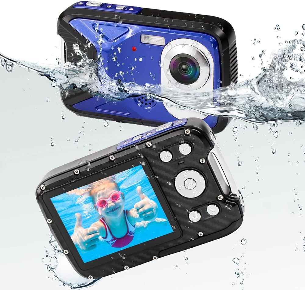 Waterproof Camera, 1080P HD Underwater Camera, 21MP 17FT Waterproof Digital Camera with Rechargea... | Amazon (US)