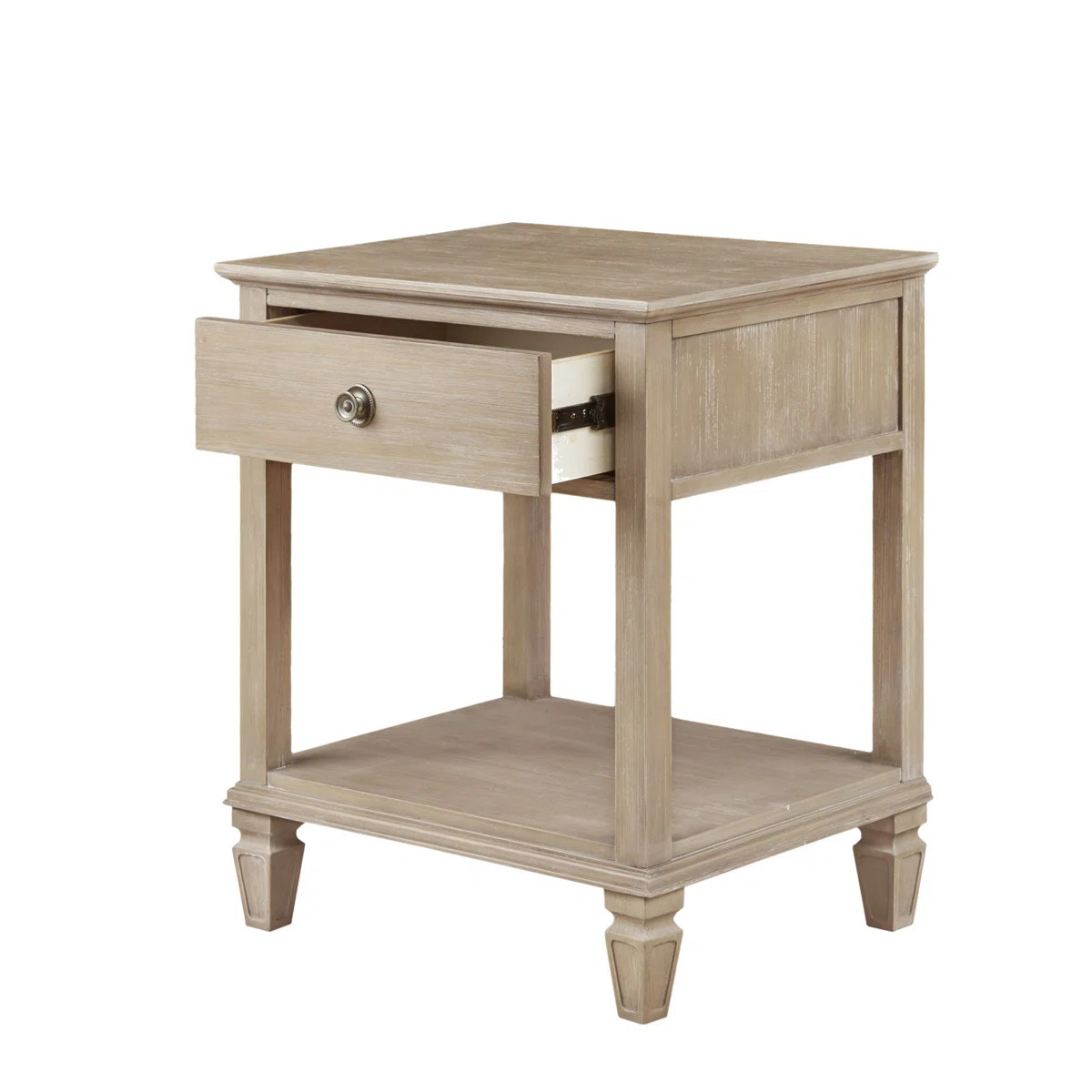 VIctoria One-Drawer Wood Bedside Table with Shelf | Wayfair North America