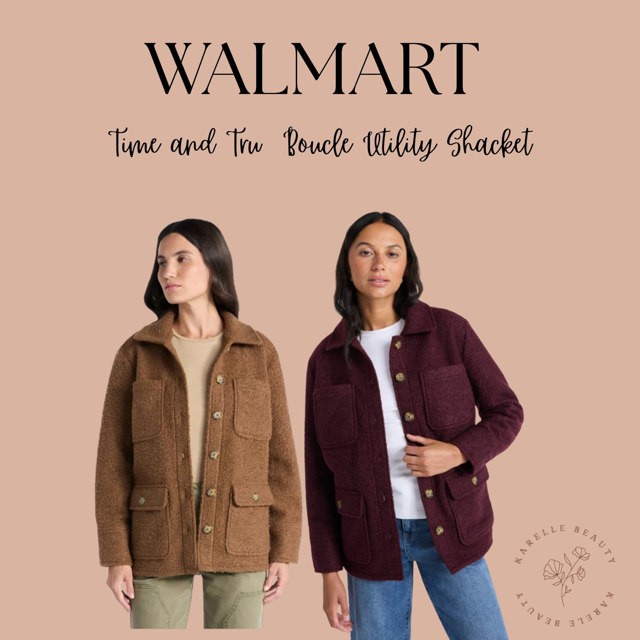 Time and Tru  Boucle Utility Shacket

#LTKPlusSize #LTKFindsUnder50 #LTKSeasonal